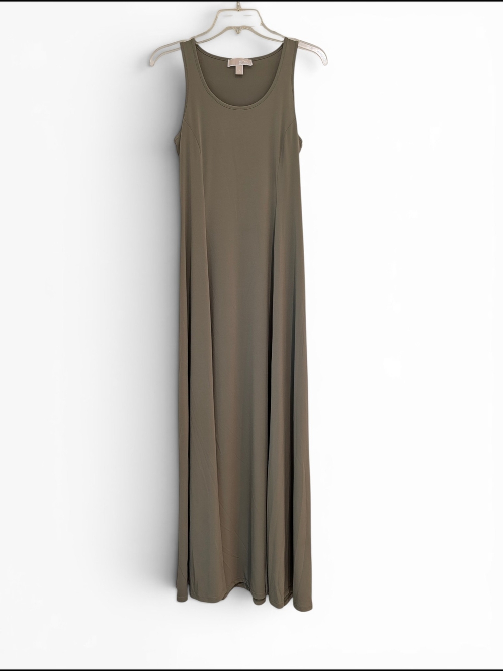 Michael Kors Olive Green Sleeveless Maxi Dress Size M